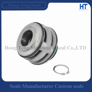 FS Cartridge Seal side view showing spring, seal faces and metal parts