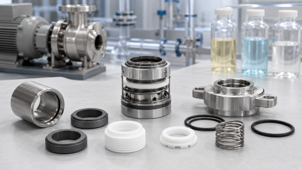 ALT文本： Mechanical seal material selection for corrosive chemical pump applications