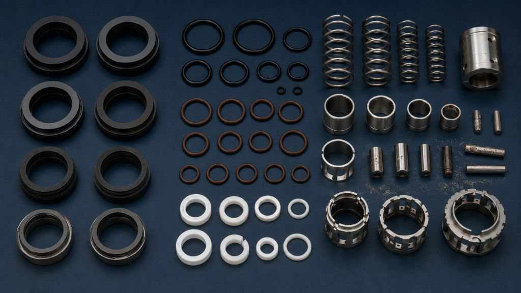 Marine pump mechanical seal materials compared for chloride corrosion resistance