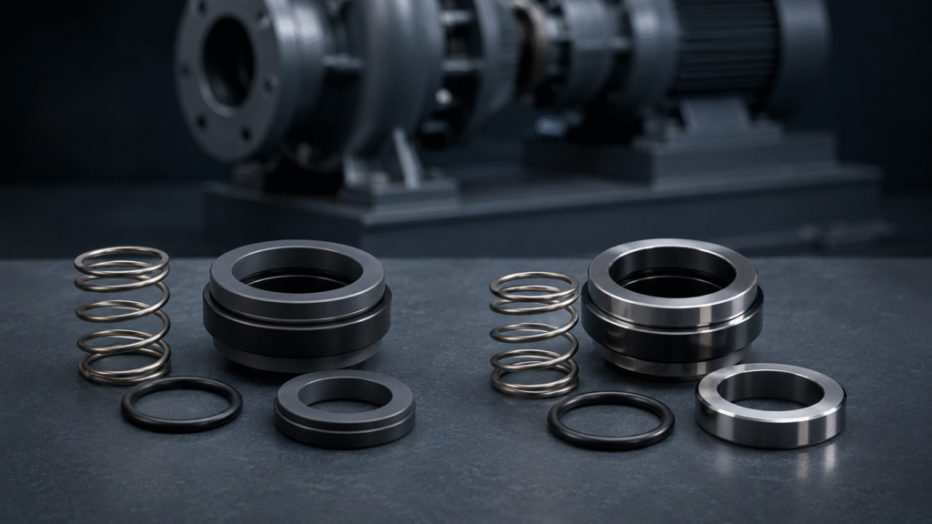 Silicon carbide vs tungsten carbide mechanical seals
