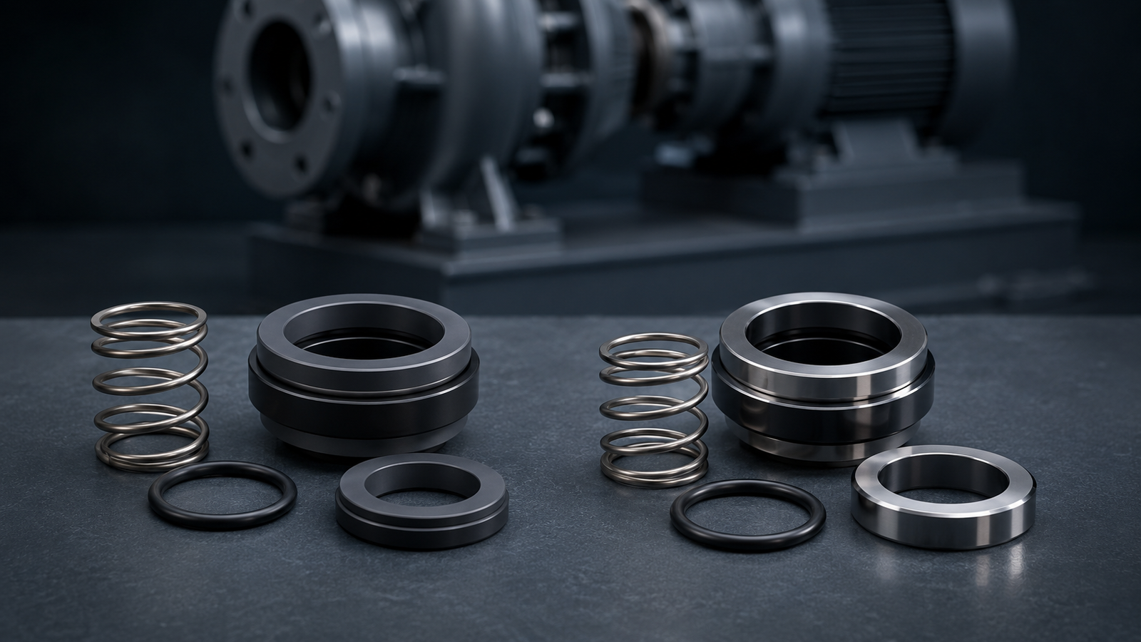 Silicon carbide vs tungsten carbide mechanical seals
