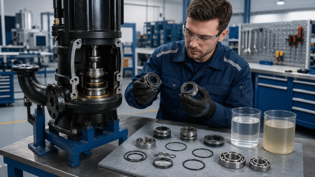 Preventive maintenance for an EBARA submersible pump mechanical seal
