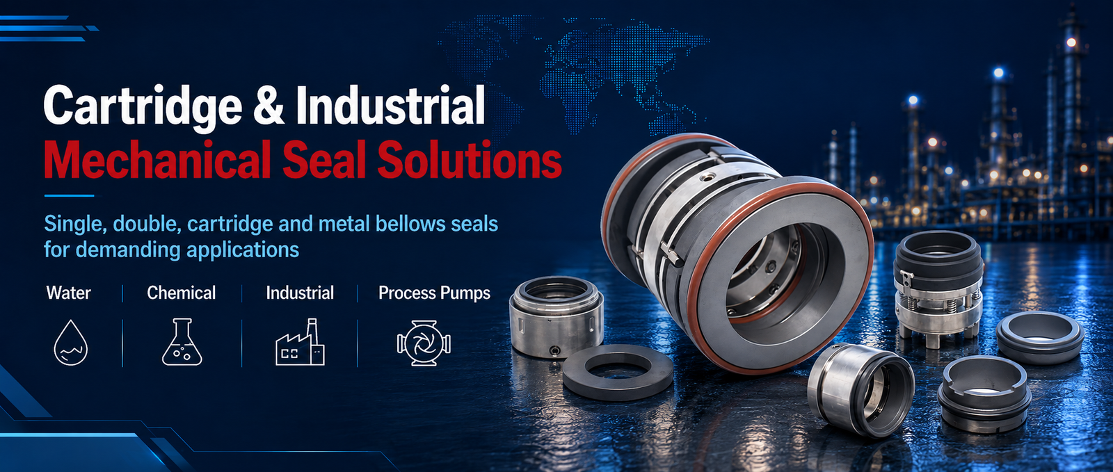 Cartridge and industrial mechanical seal solutions for demanding applications
