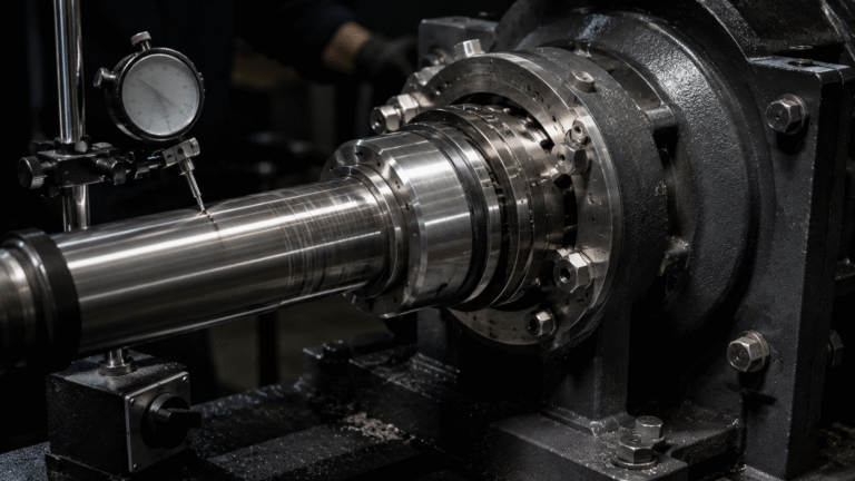 Shaft runout and misalignment measured near an industrial pump mechanical seal